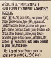 Figue et pomme cannelle - Ingredients - fr