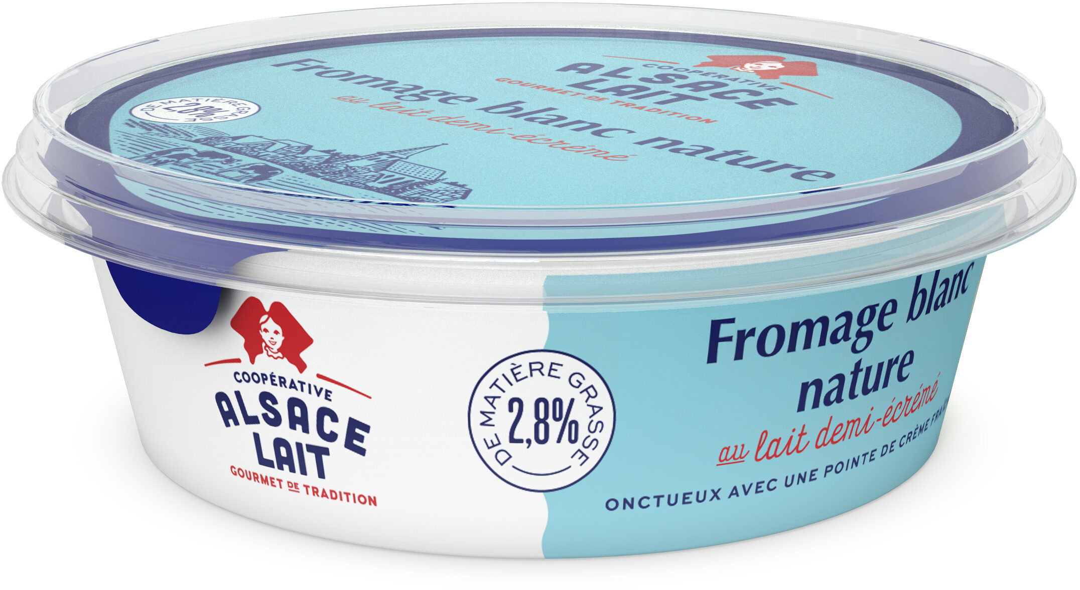 Fromage Blanc Nature au lait demi-écrémé 2,8% - Product - fr