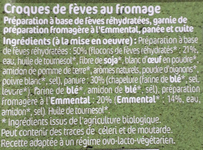 CROQUES DE FÈVES - Ingredients - fr