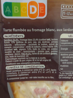 Tarte flambée alsacienne - Ingredients - fr
