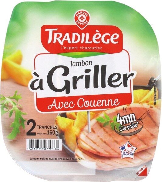 Jambon à griller 2 tranches - Product - fr