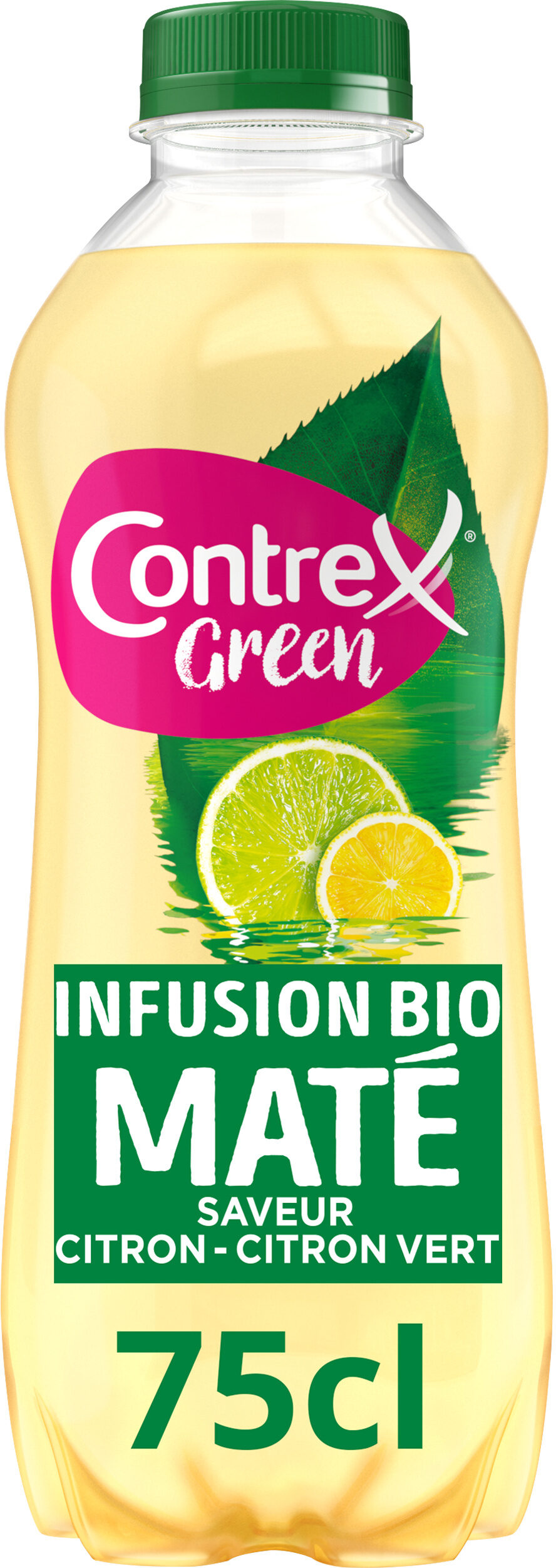 CONTREX Green Infusion de Maté BIO saveur Citron Citron Vert 75cl - Product - fr