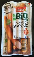 Saucisses de strasbourg fumées bio conservation sans nitrites - Product - fr